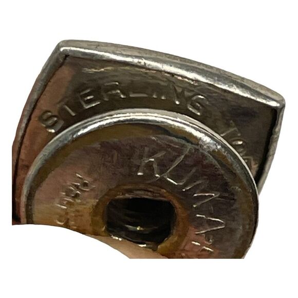 Vintage 1920s Baer & Wilde Sterling Silver Cufflinks Art Deco Kum A Part Snap - Picture 8 of 8